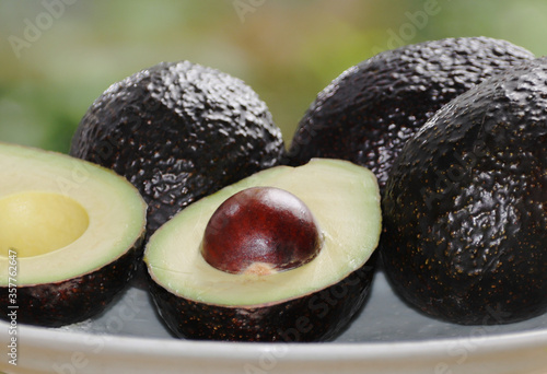 Avocados close-up