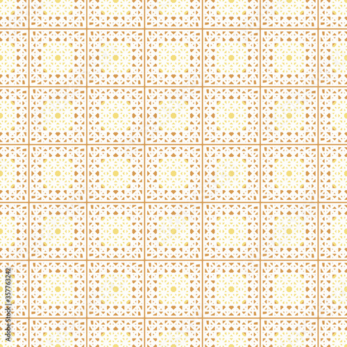 Vintage crochet lace seamless vector pattern in light colors. Decorative surface print design. For fabrics, wedding stationery, nostalgic scrapbook paper, backgrounds, and packaging. photo