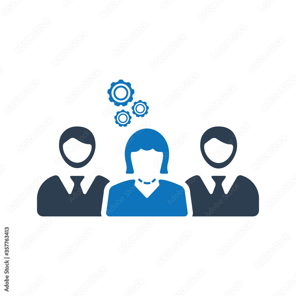 Business expert team icon. support team icon Business expert team icon. support team icon