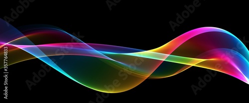  Abstract rainbow light wave futuristic background 