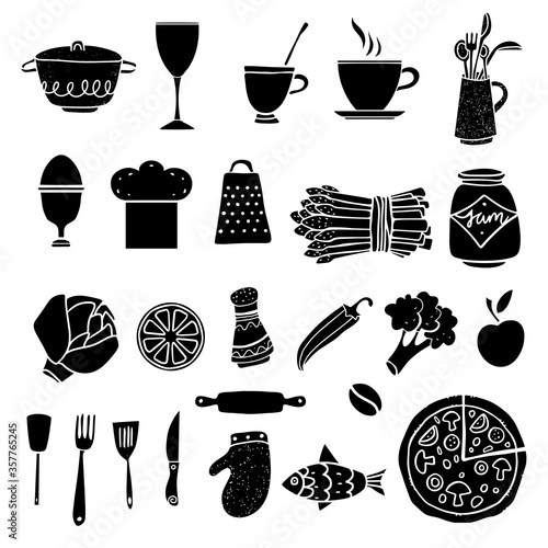 Kitchen utensil, food set