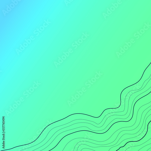 topographic map abstract height lines isolated on a green background vector