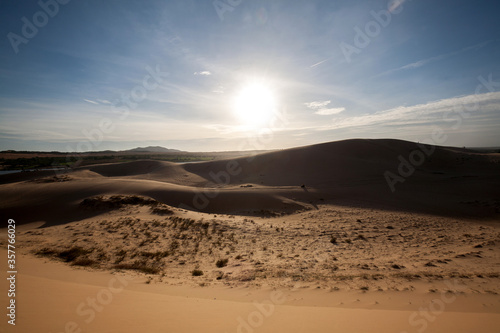 Sand dunes in the desert, Muine, Vietnam