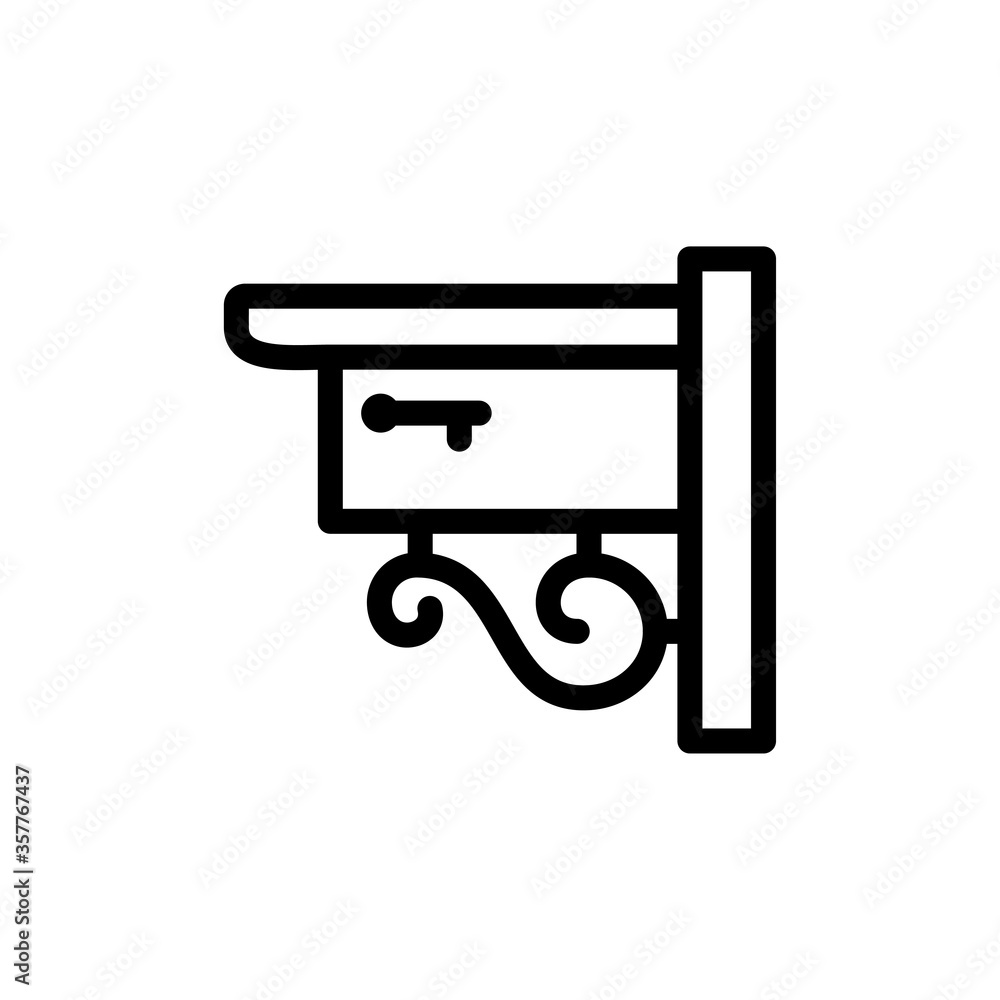 mailbox icon line art design mailbox icon line art design