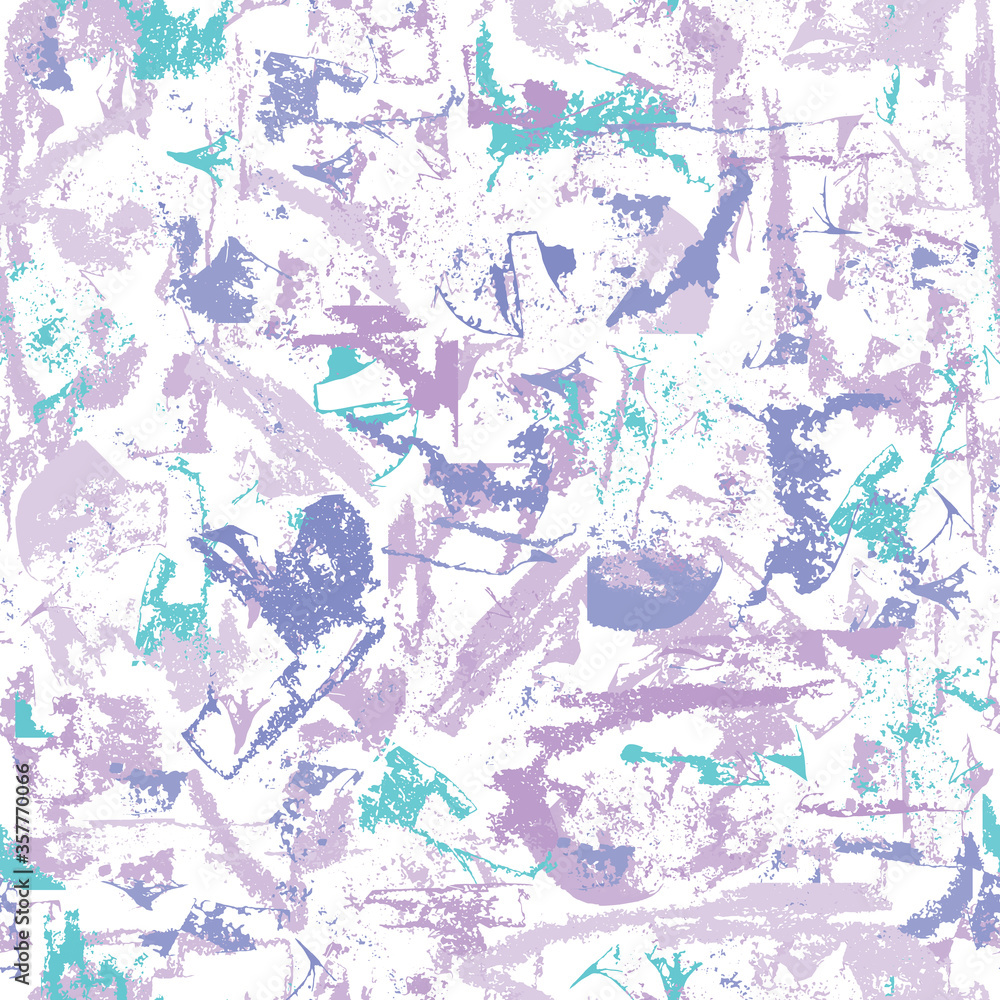Fototapeta premium Abstract light seamless pattern. Endless texture of chaotic elements for fabric, tile, paper, bedding.