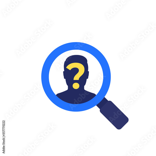 HR and recruitment icon, vector