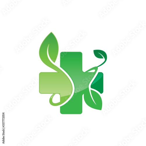 Nature health herbal medicine logo
