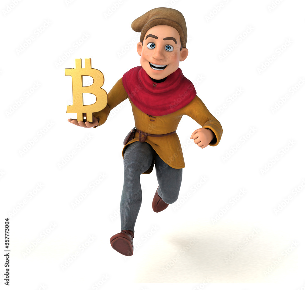 3D Illustration of a medieval historical character 3D Illustration of a medieval historical character