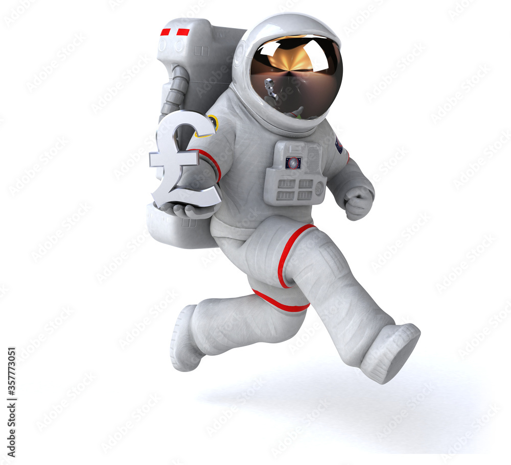 Fun astronaut - 3D Illustration Fun astronaut - 3D Illustration