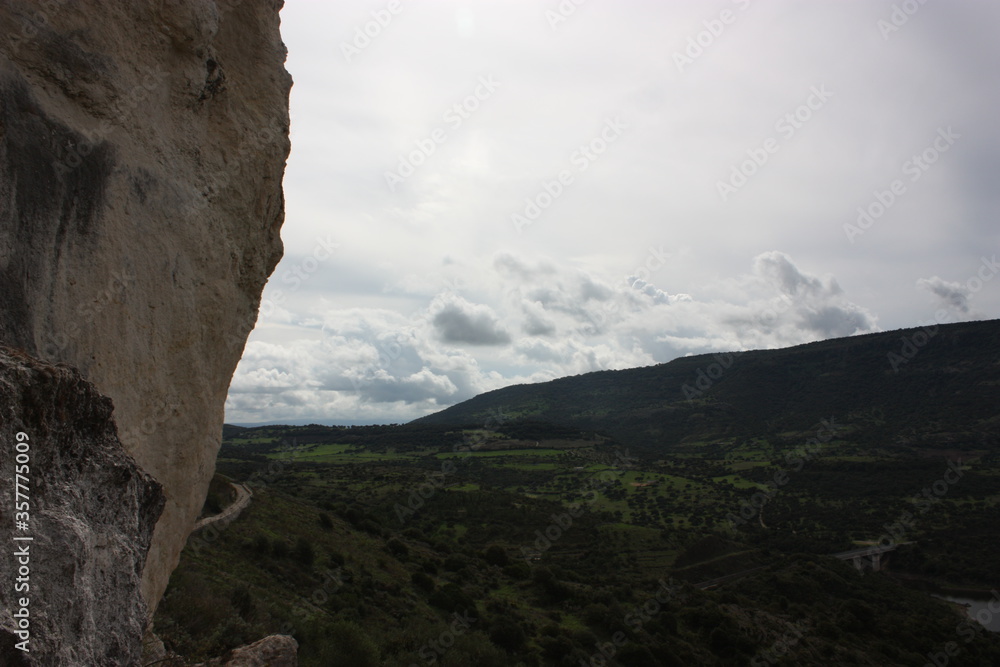 Abandoned karst cave in Monteleone Rocca Doria, Sardinia, Italy