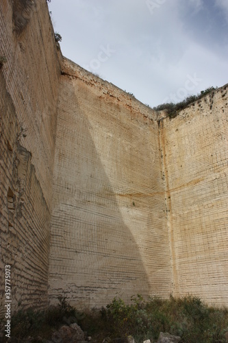 Abandoned karst cave in Monteleone Rocca Doria, Sardinia, Italy