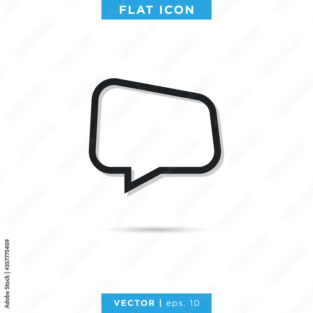 Speech Bubble Icon Vector Design Template. Chat Sign. Speech Bubble Icon Vector Design Template. Chat Sign.