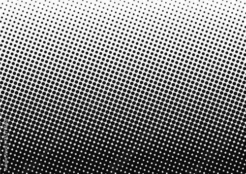 Vector halftone dots. black dot on a white background.