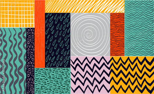 Abstractions. Modern abstract background. Colored lines. Minimalistic graphic, creative concept, geometric element. vector-stock illustration template 