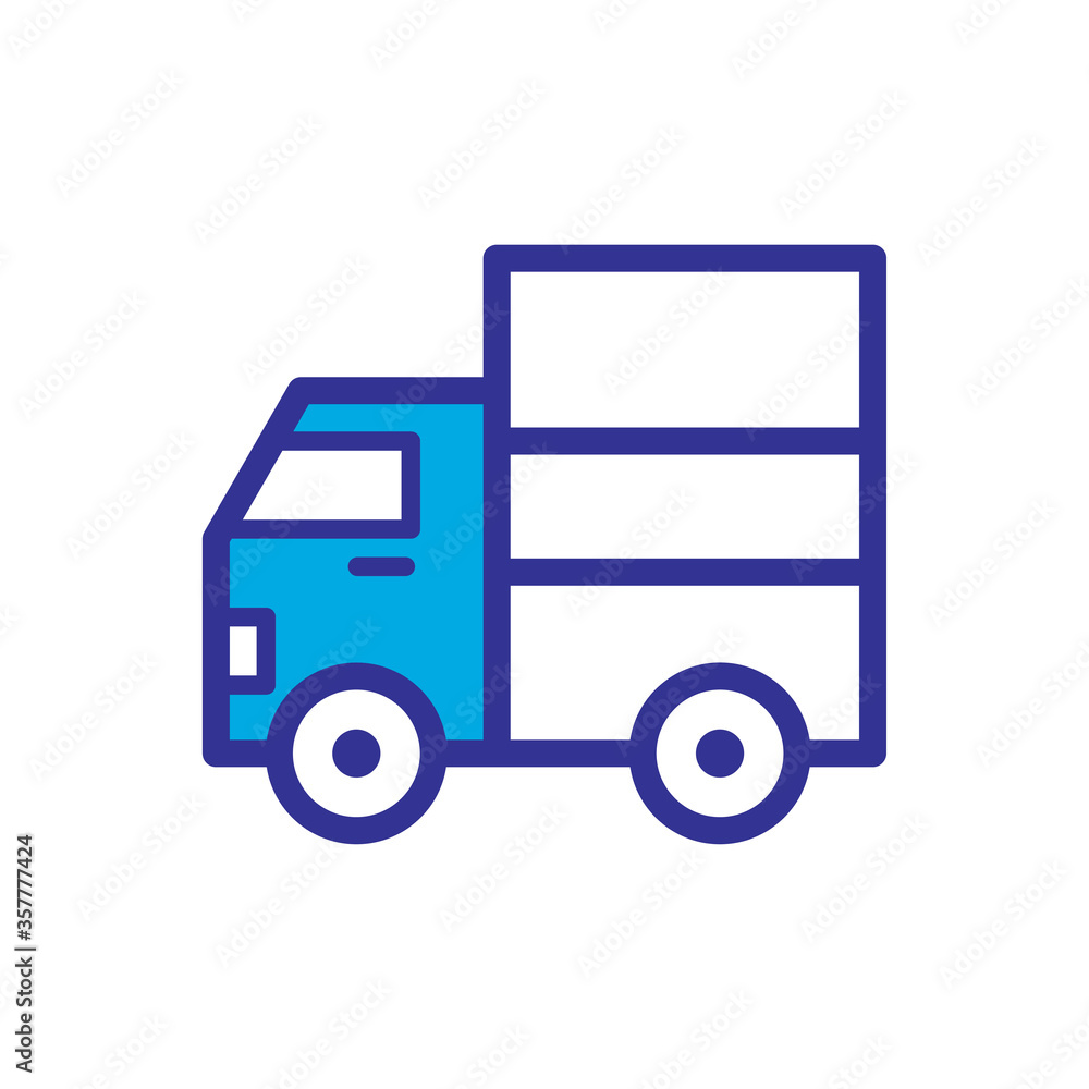 truck icon logo illustration design