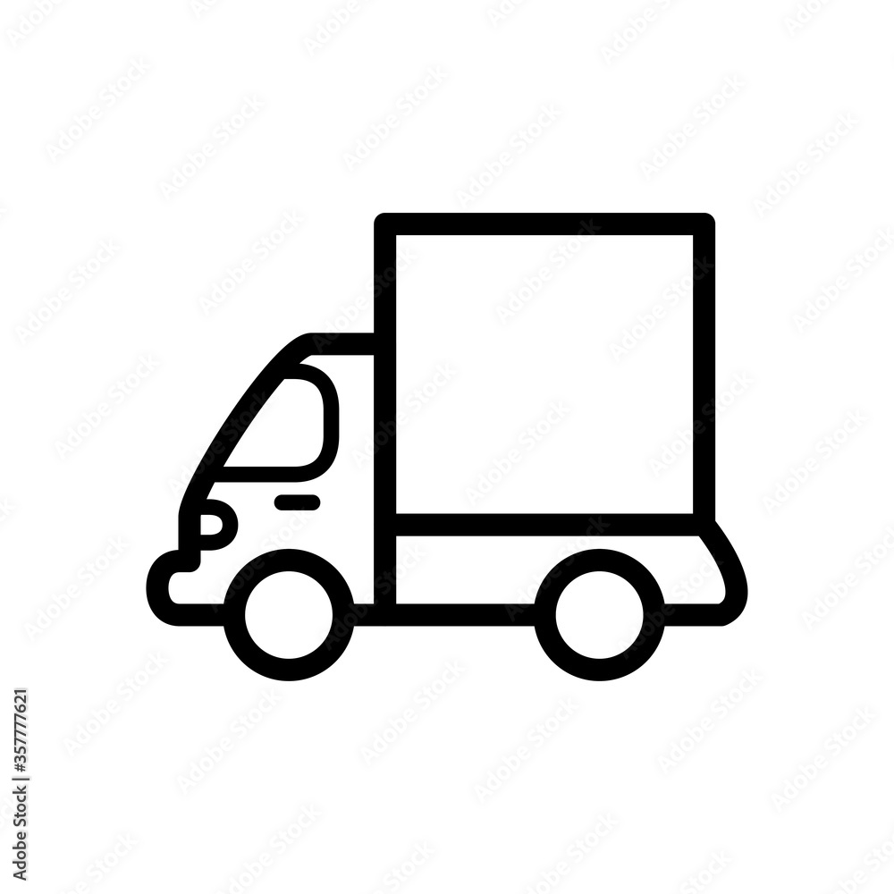 truck icon logo illustration design