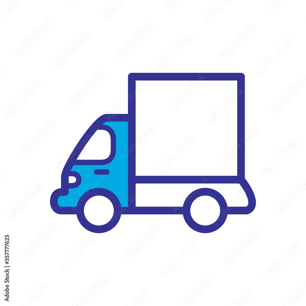 truck icon logo illustration design