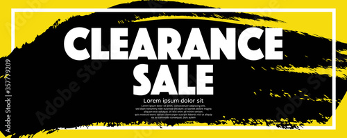 Clearance Sale Banner Vector Illustration.