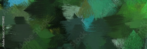abstract brush strokes background with very dark blue, sea green and medium sea green. graphic can be used for wallpaper, cards, poster or creative fasion design element