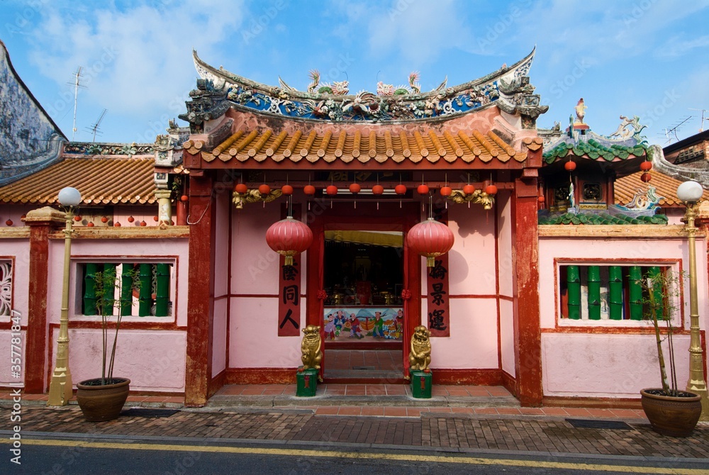 entrance of a chinese temple in Malacca, Malaysia entrance of a chinese temple in Malacca, Malaysia