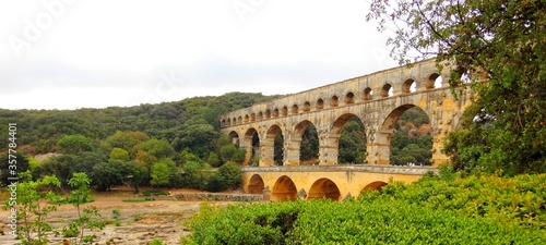 Europe, France, Occitanie, Gard, village of Vers Pont du Gard, the Pont du Gard photo