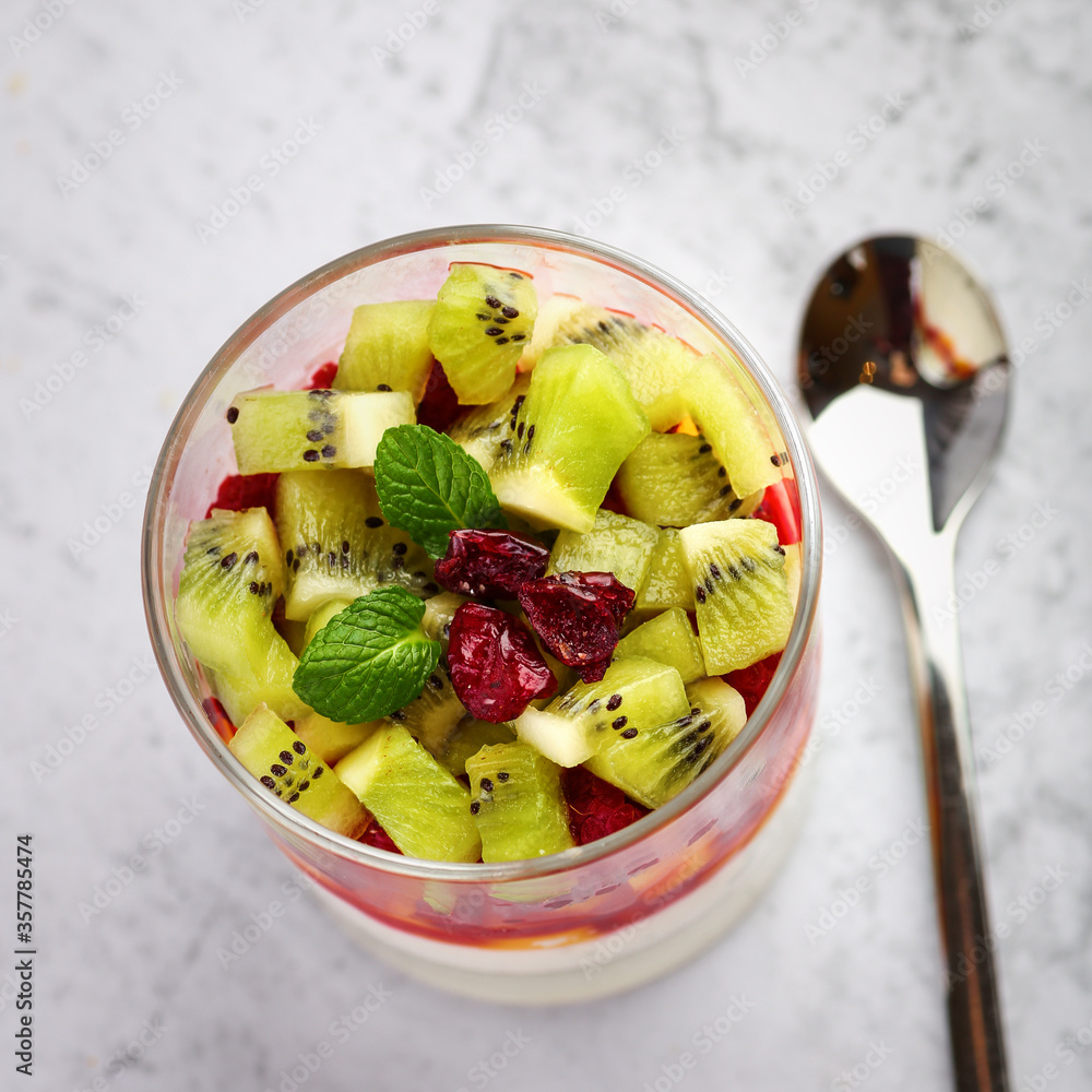 Smoothie bowl with kivi Stock Photo Adobe Stock