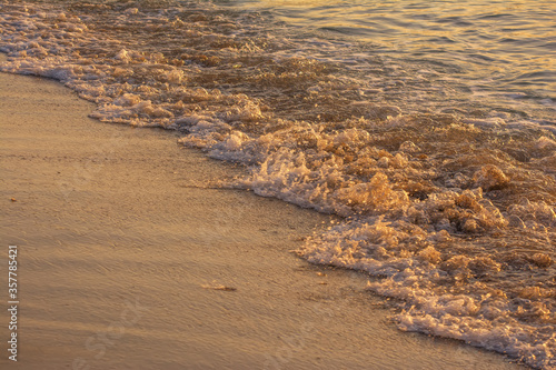 Wallpaper Mural Wave of the sea on the sand beach. Soft focus on the picture Torontodigital.ca
