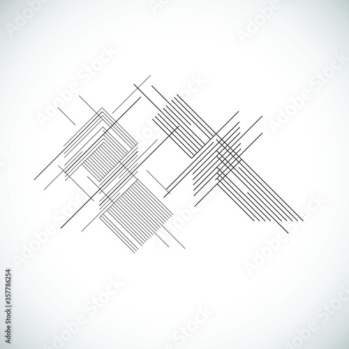 Abstract Hipster Lines Background . Vector .