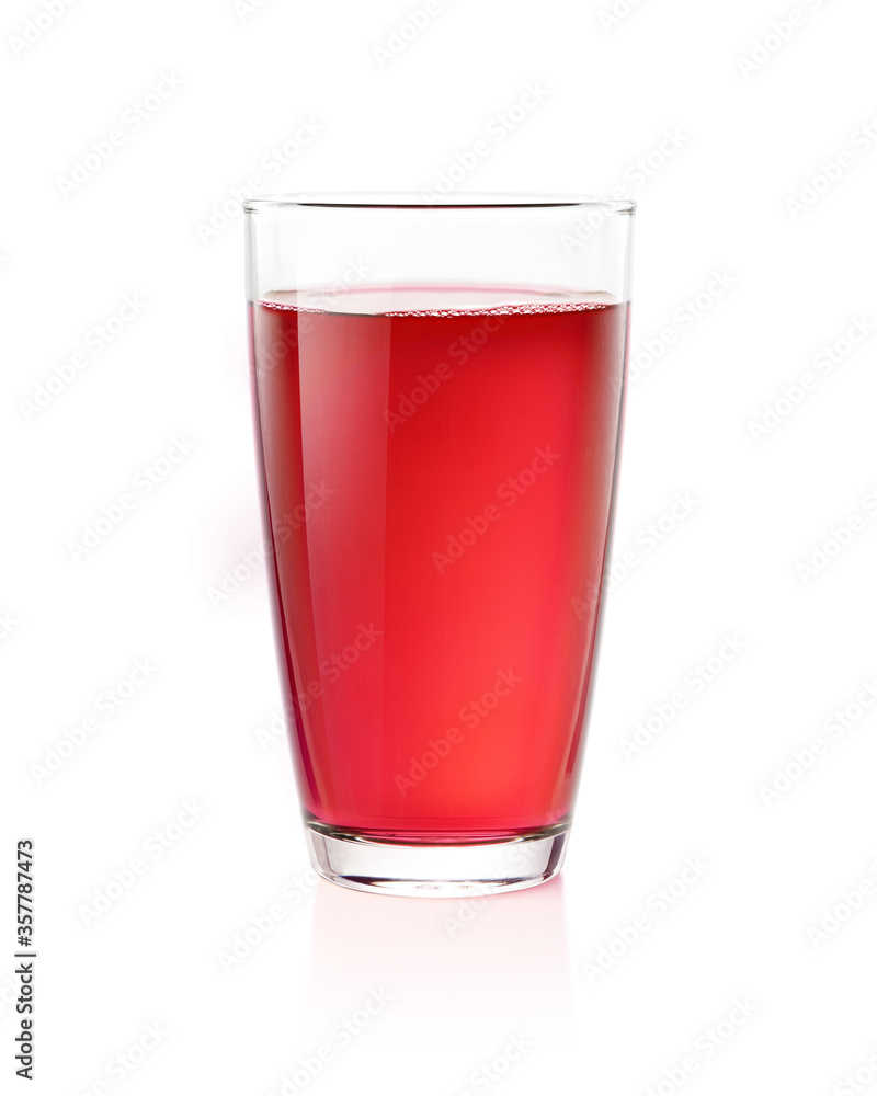 Glass of strawberry juice isolated on white background.Clipping path. Glass of strawberry juice isolated on white background.Clipping path.