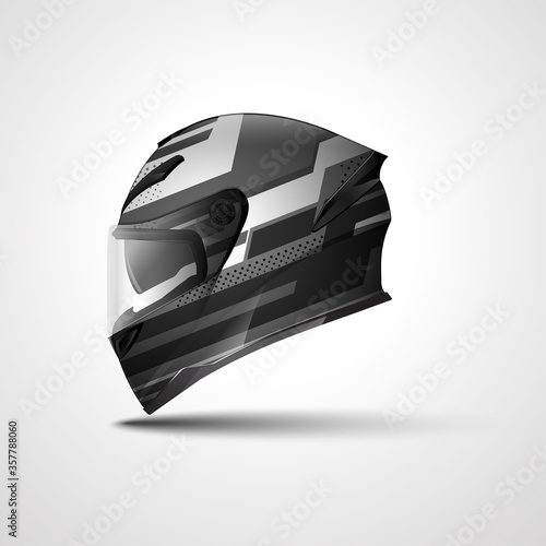 Racing Sport helmet wrap decal and vinyl sticker design