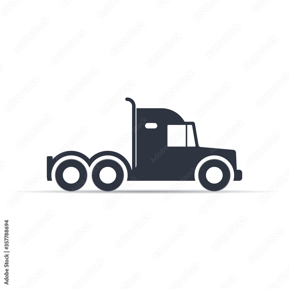 truck icon. truck vector icon. transportation symbol vector illustration
