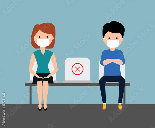 Social Distancing - Seats and waiting 