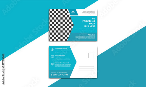 Creative business postcard design