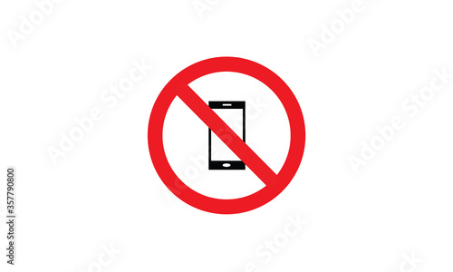Free Download No phones prohibition sign red and white circle symbol - GFXLoad