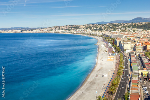 Aerial view of Nice, French Riviera