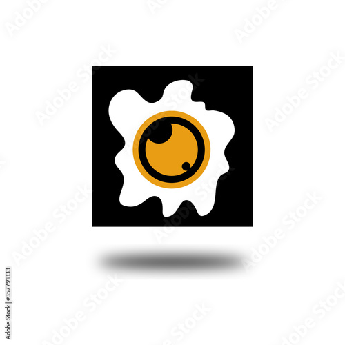 Foody Camera - Food Reviewer Logo Design Vector Illustrator