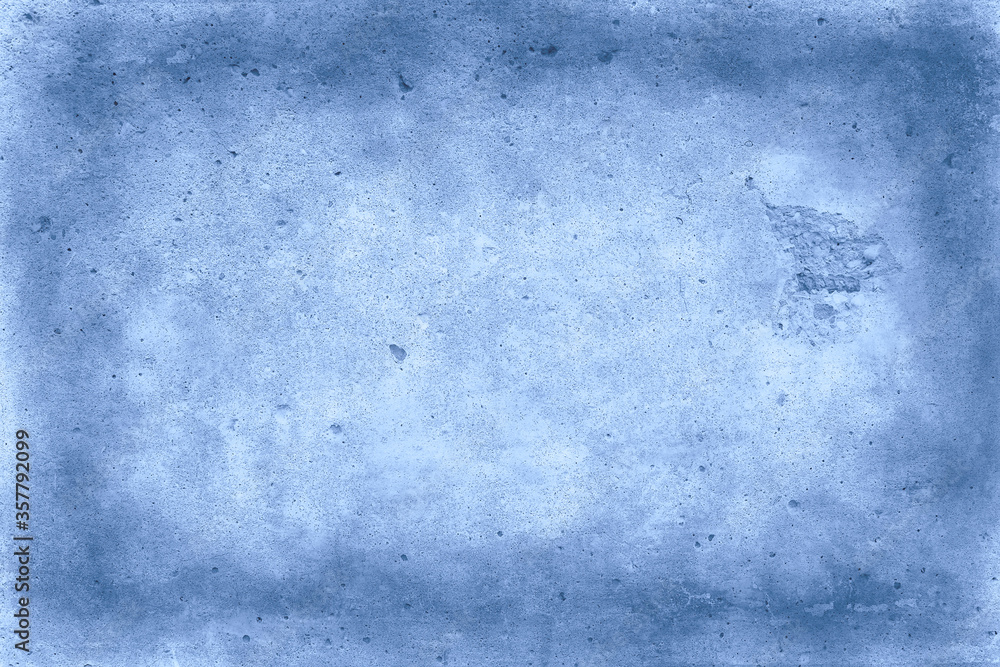 Fototapeta premium blue plaster background / abstract cold vintage background old concrete texture