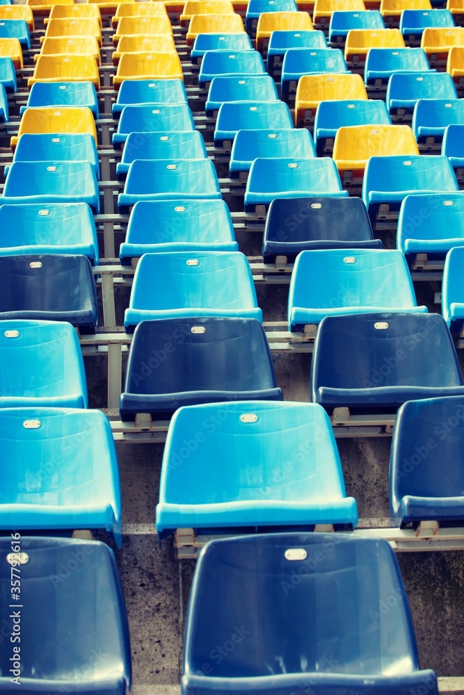 Fototapeta premium Athletics Soccer Stadium and Track 