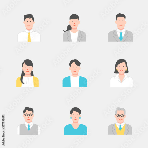 オフィスワーカー・会社員　アイコン素材セット