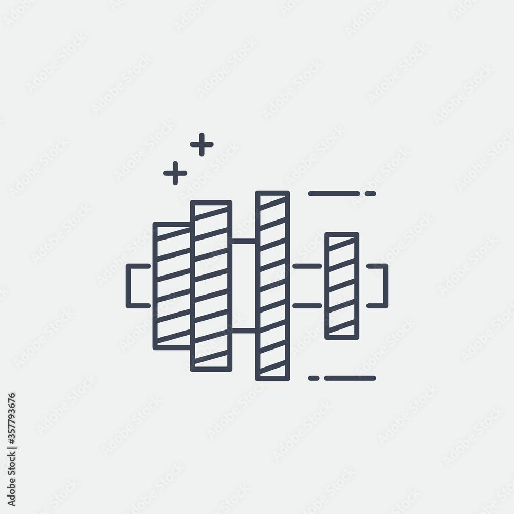 Car cogwheel icon. Vector Illustration Car cogwheel icon. Vector Illustration