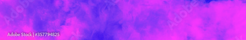 Abstract colorful banner background. Neon pink and blue texture of smoke. 