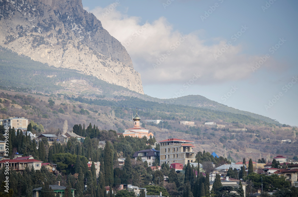 View of the village Simeiz (Crimea)
