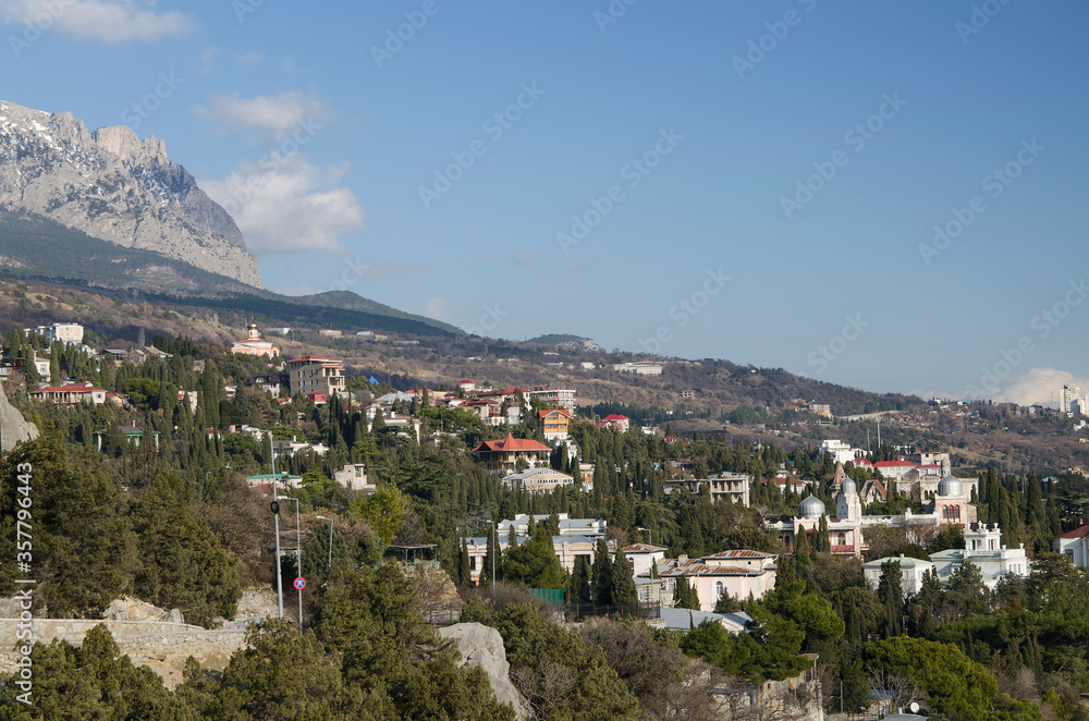 View of the village Simeiz (Crimea)