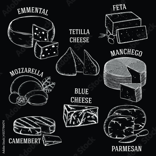 vector set of vintage labels