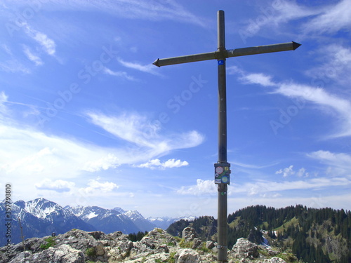 Gipfelkreuz Ettaler Mandl, Ettal, Bayern, Deutschland
