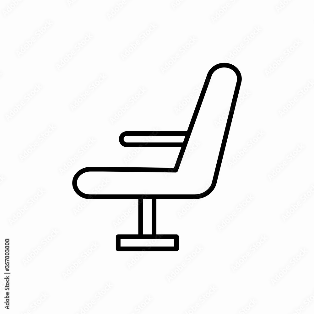 Outline chair icon.Chair vector illustration. Symbol for web and mobile Outline chair icon.Chair vector illustration. Symbol for web and mobile