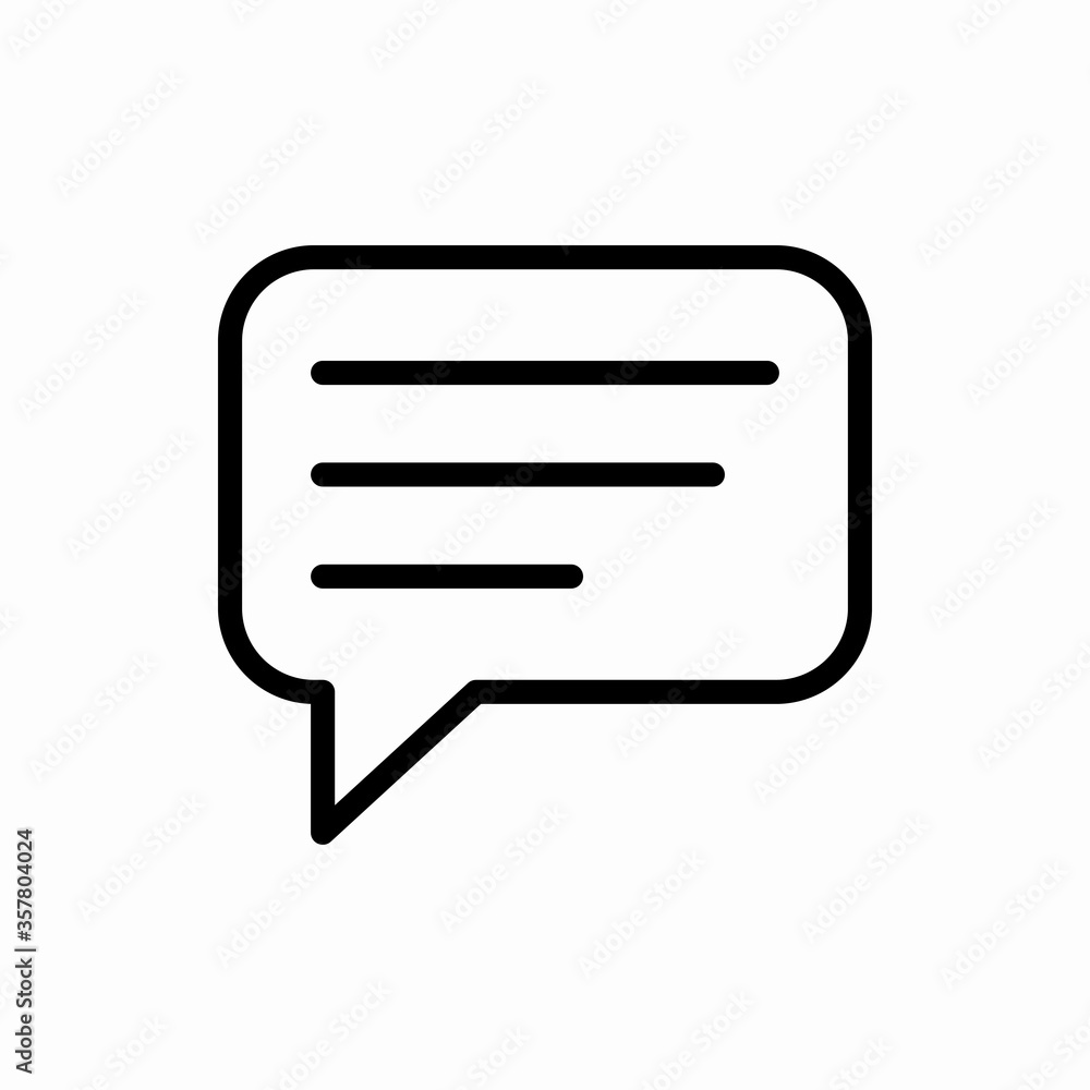 Outline chat icon.Chat vector illustration. Symbol for web and mobile Outline chat icon.Chat vector illustration. Symbol for web and mobile