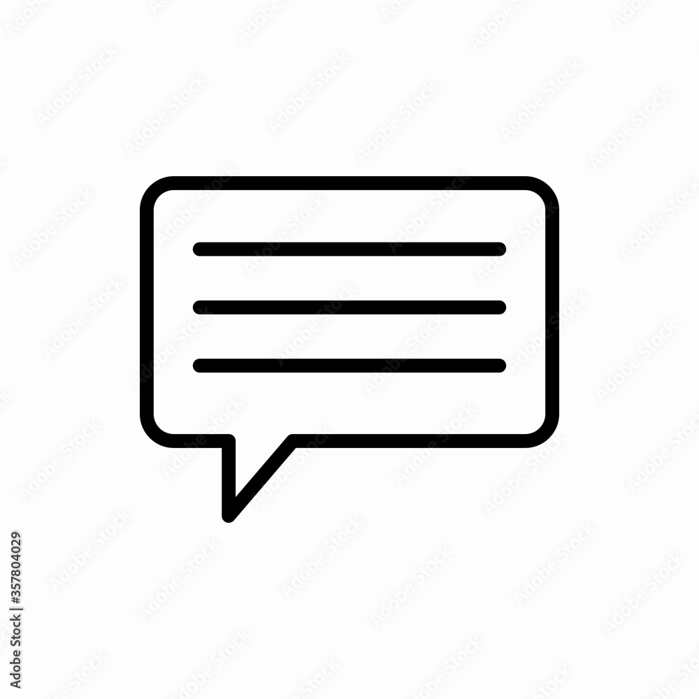 Outline chat icon.Chat vector illustration. Symbol for web and mobile Outline chat icon.Chat vector illustration. Symbol for web and mobile