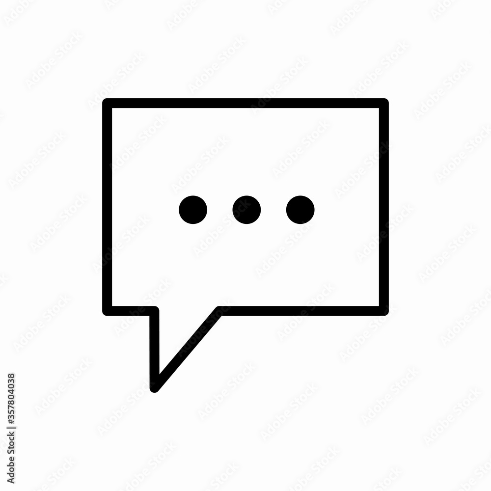 Outline chat icon.Chat vector illustration. Symbol for web and mobile Outline chat icon.Chat vector illustration. Symbol for web and mobile