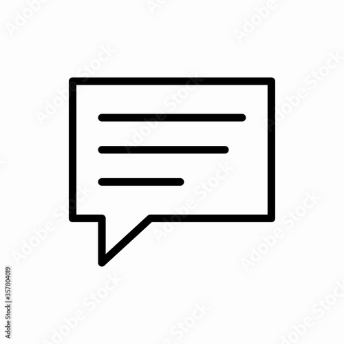 Outline chat icon.Chat vector illustration. Symbol for web and mobile